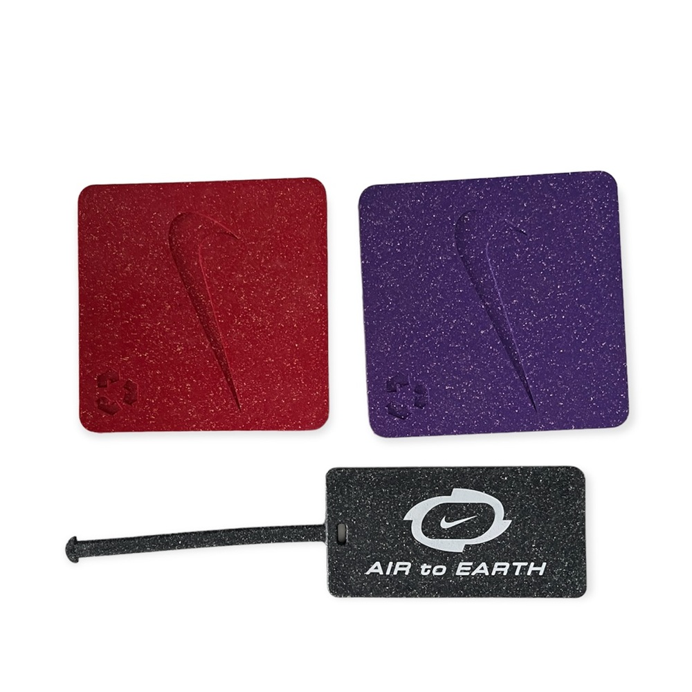 Nike Recycled Coasters & Luggage Tag Set.